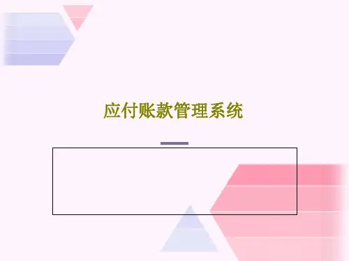 应付账款管理系统共63页文档