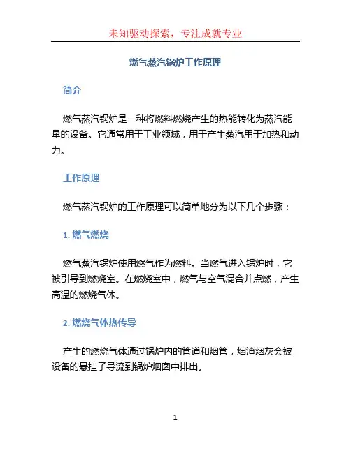 燃气蒸汽锅炉工作原理