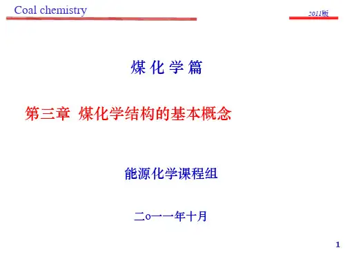 煤化学第3章-煤的结构ppt课件