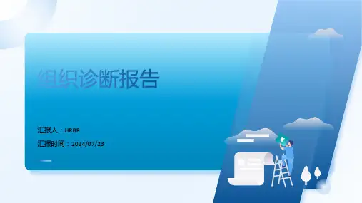 组织诊断报告PPT模版
