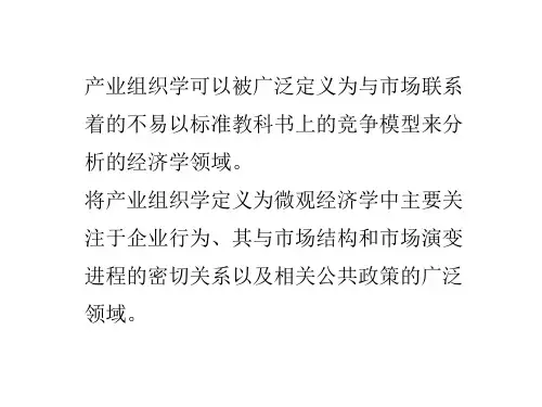 产业组织理论