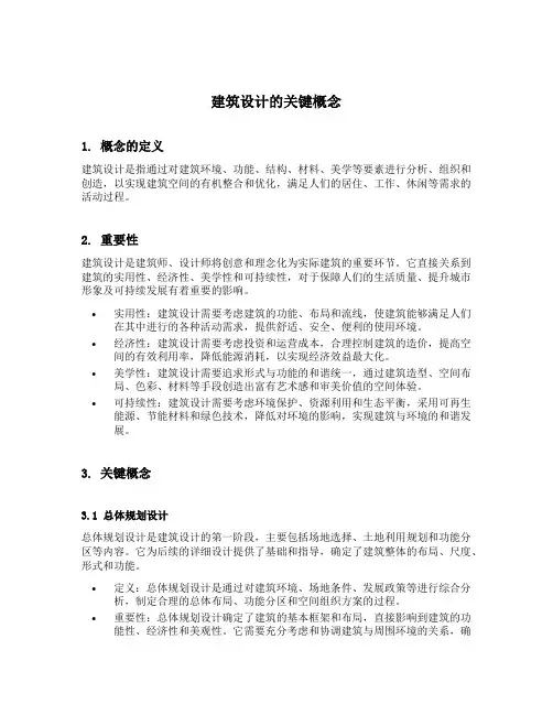 建筑设计的概念