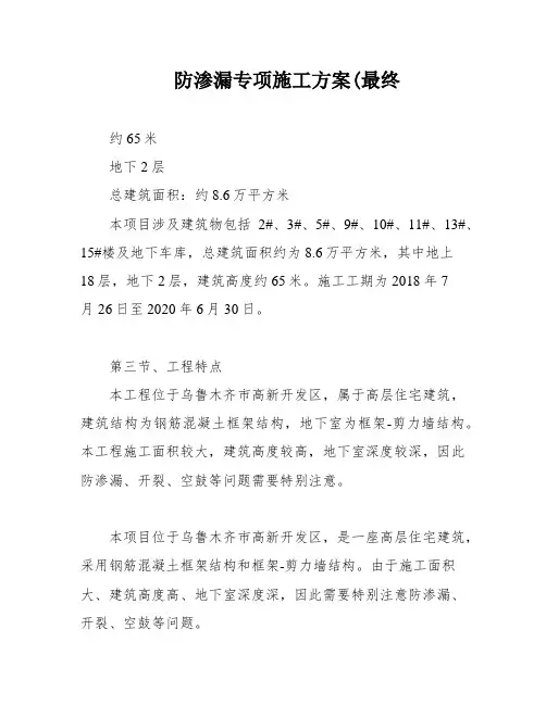 防渗漏专项施工方案(最终
