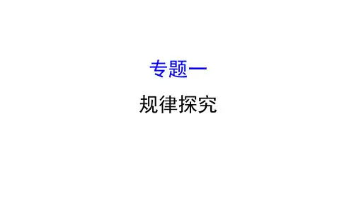 中考数学专题一 规律探究(共33张PPT)