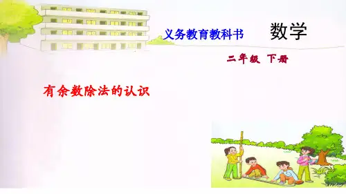 苏教版二年级下册数学课件1.有余数除法的认识 (共11张PPT) (1)