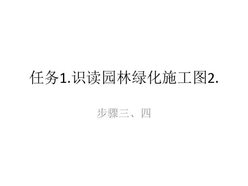 1.2.识读园林绿化施工图2.