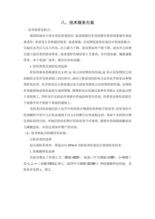 长效清防垢技术服务方案