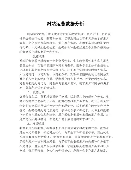网站运营数据分析