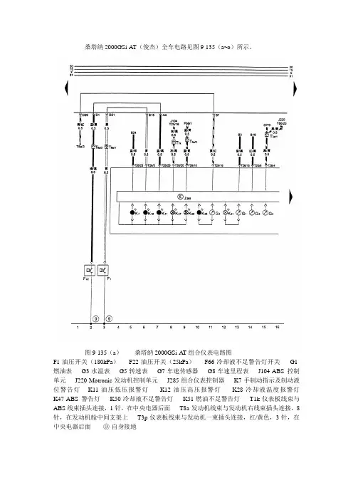 桑塔纳2000GSi-AT(俊杰)全车电路