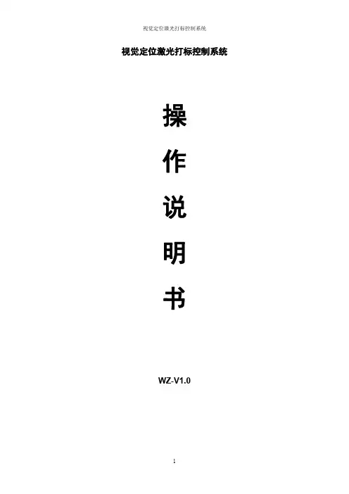 为中视觉打标控制系统说明书