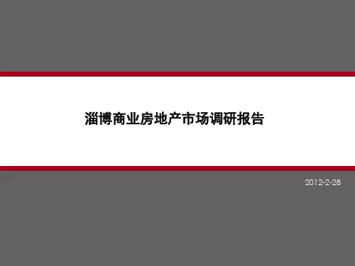 2017年山东淄博商业房地产市场分析报告市场调查报告38页,