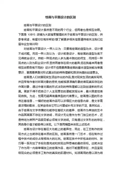 绘画与平面设计的区别