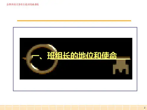 精选金牌班组长五项全能训练