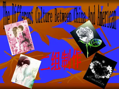 中西方文化差异(英文版)