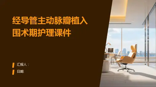 经导管主动脉瓣植入围术期护理课件