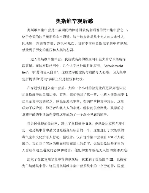 奥斯维辛观后感
