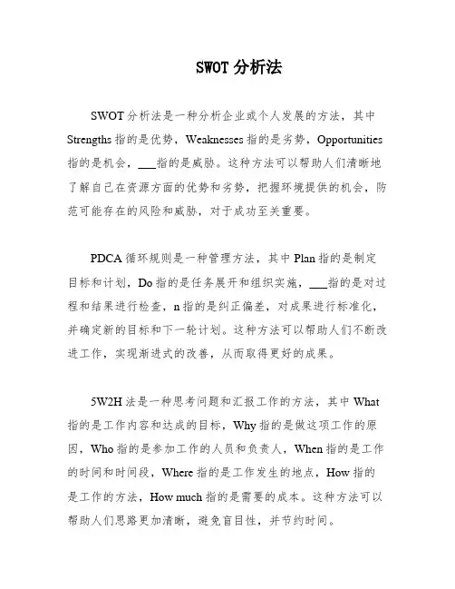 SWOT分析法