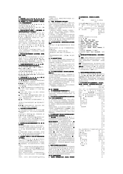 金属材料学简答题
