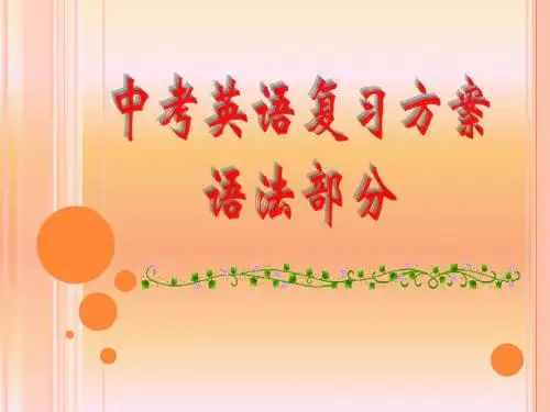 2010年中考英语并列句复习