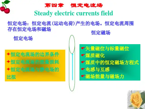 恒定电流的电场与磁场参考PPT