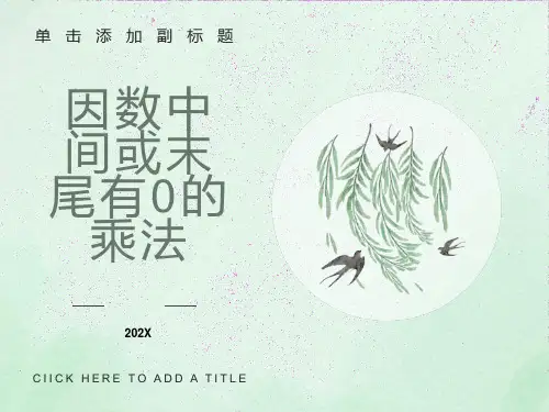 因数中间、末尾有0的乘法ppt
