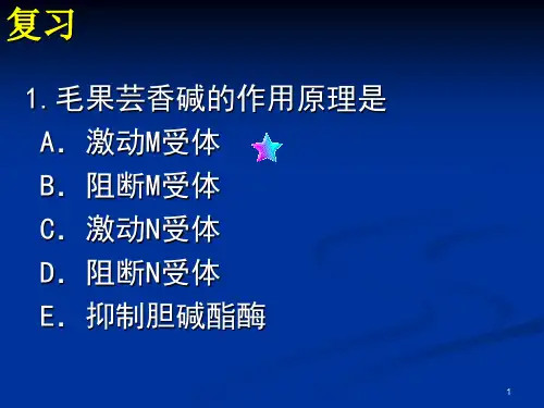 护用药理学胆碱受体阻断药PPT课件