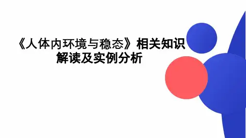 课件1人体内环境与稳态知识解读及实例分析2024年高考生物复习知识解读及实例分析