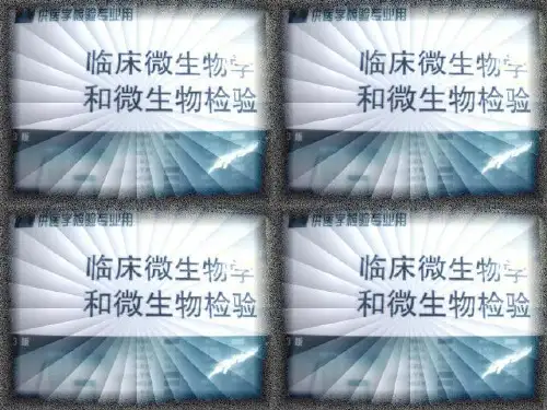 抗菌药物的敏感试验