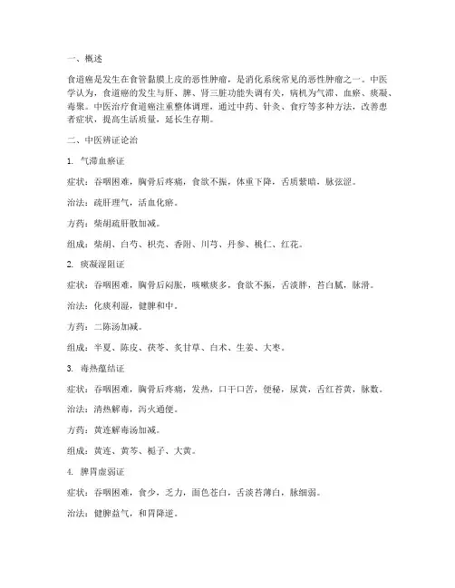 食道癌症状中医治疗方案