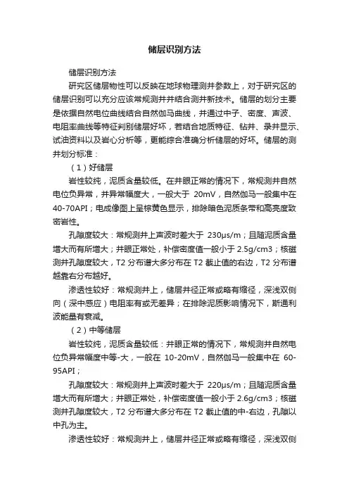 储层识别方法