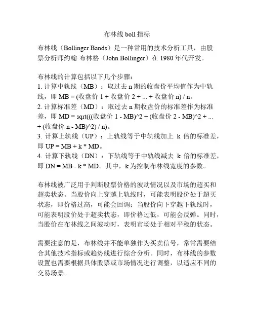 布林线boll指标