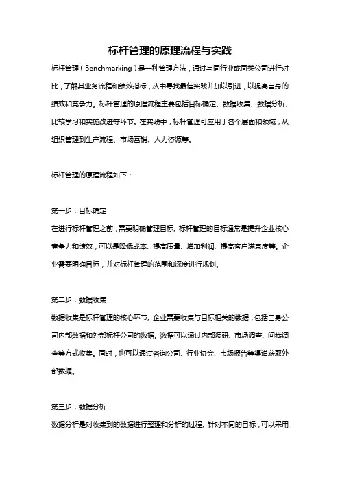 标杆管理的原理流程与实践