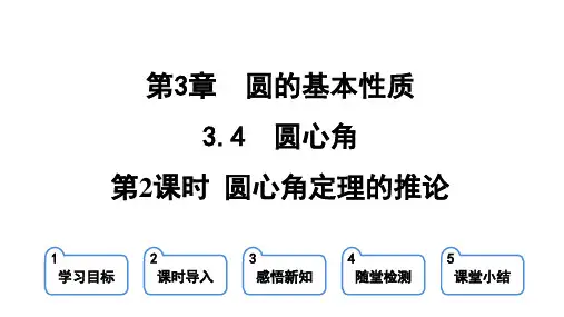 3.4.2 圆心角定理的推论 课件(共16张PPT)2023-2024学年浙教版九年级上册数学