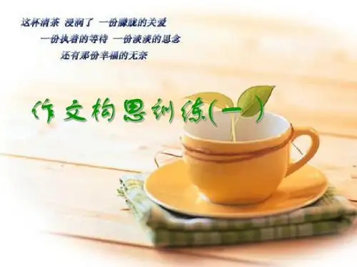 作文构思训练(一)