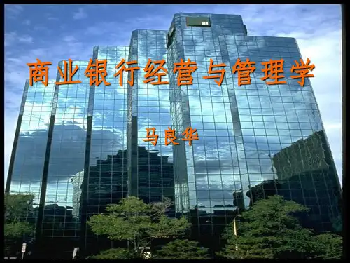 戴国强 第一章 商业银行经营与管理导论PPT课件