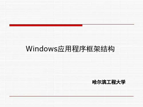 Windows应用程序的基本结构