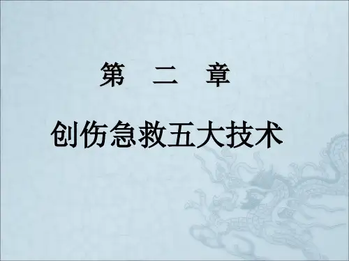 《创伤急救五大技术》PPT课件