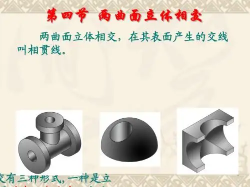 机械设计制造及其自动化  5-4相贯线