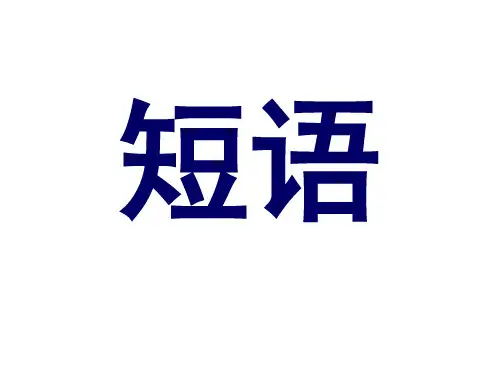 中考语文一轮专题复习：短语类型课件(共18张PPT)
