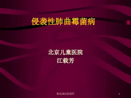 侵袭性肺曲霉菌病