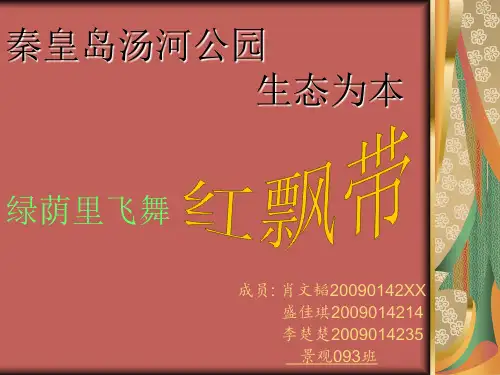 秦皇岛汤河公园——红飘带