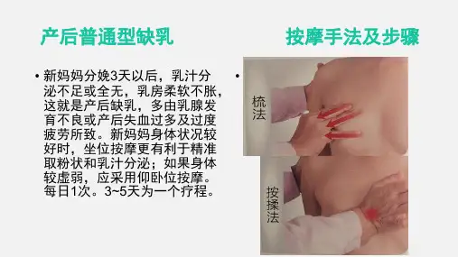 产后普通型缺乳,催乳按摩手法一