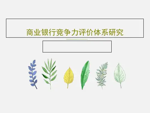 商业银行竞争力评价体系研究PPT30页