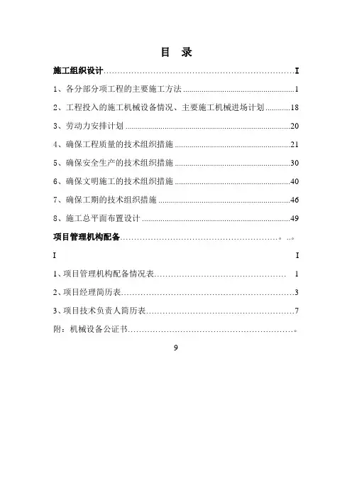 小湾河拦水坝施工组织设计