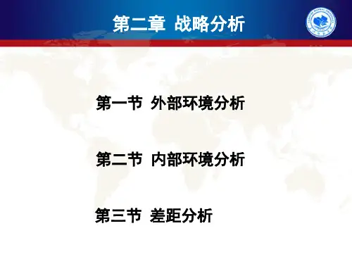 公司战略与风险管理第二章第一节.战略分析-外部环境分析