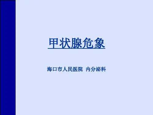 甲亢危象