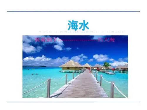 一年级语文上6大海 2 海水精选教学PPT课件
