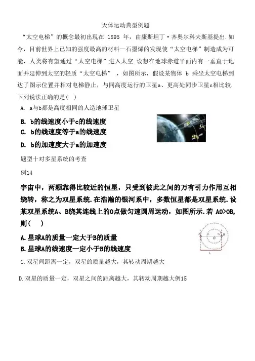 天体运动典型例题