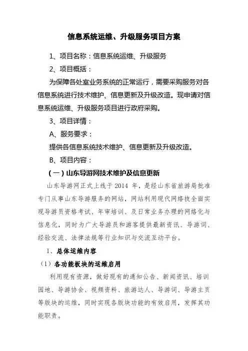 升级服务项目方案0420[2]