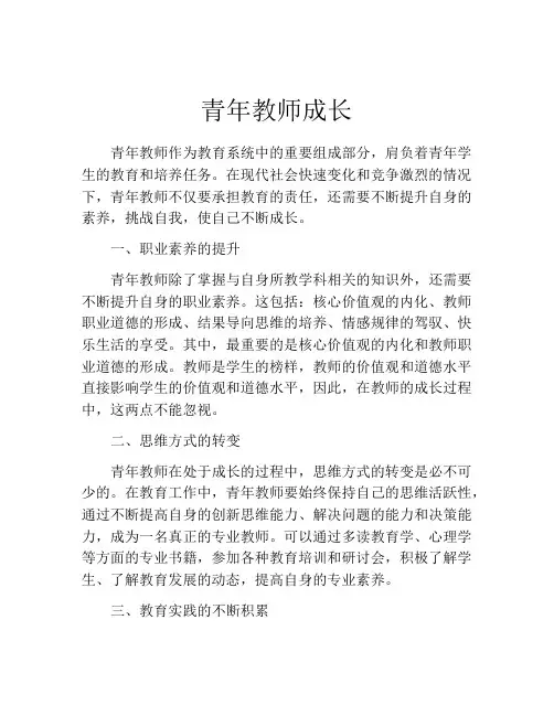 青年教师成长